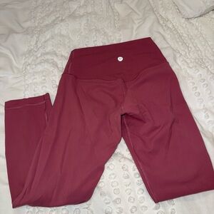 lululemon athletica Girls' pink High-Waist Active Leggings